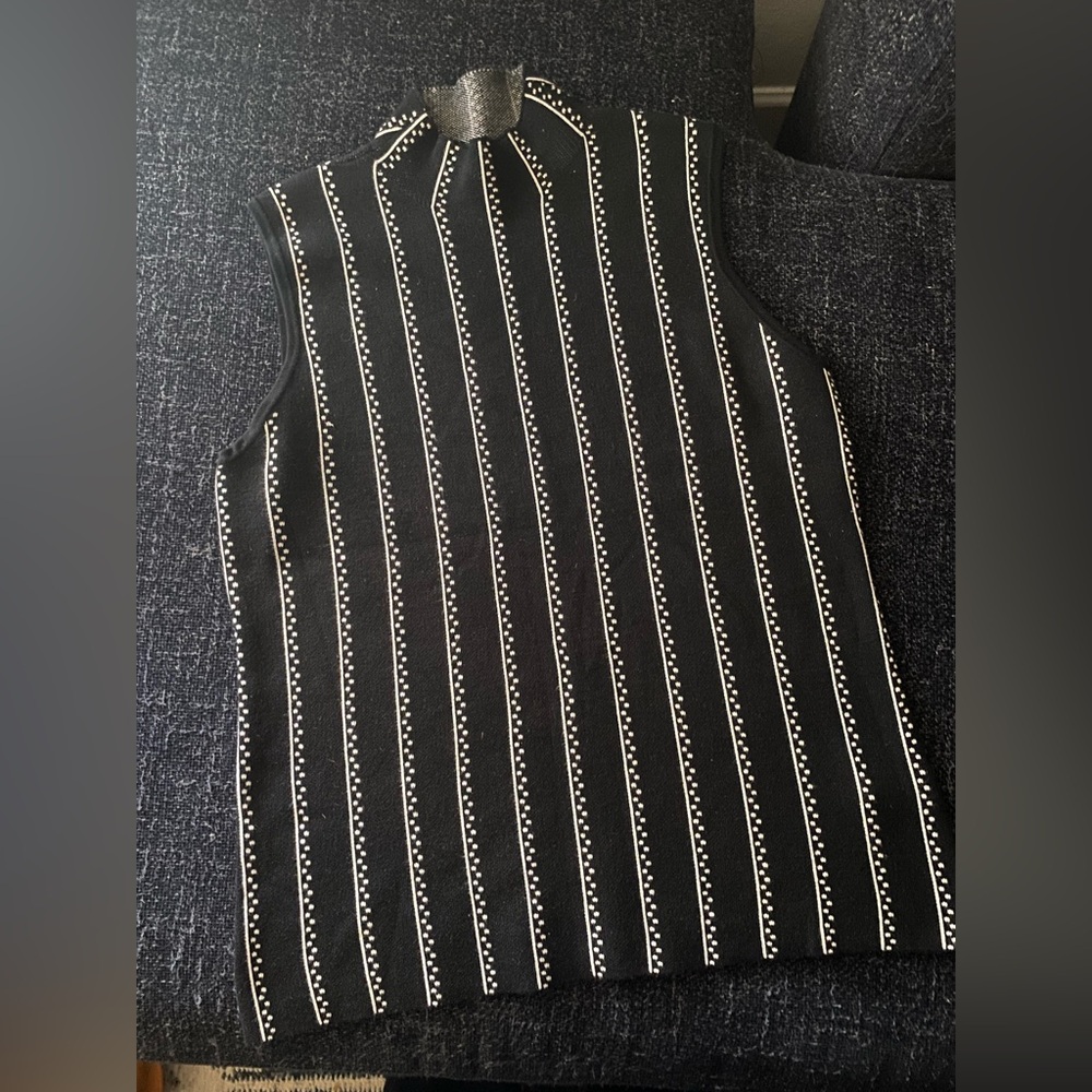 Sleeveless Mock Neck Sweater